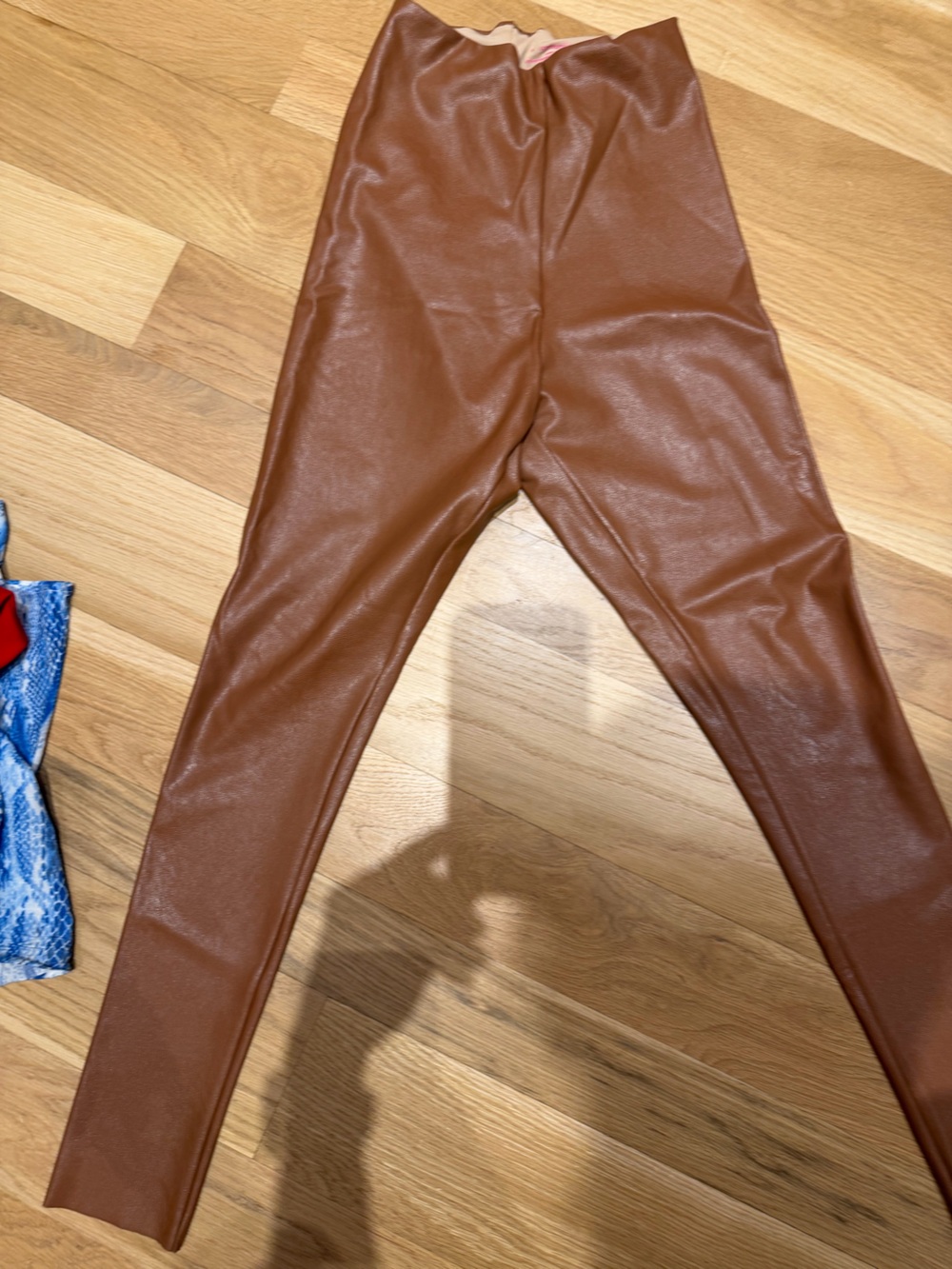 Commando Tan Faux Leather Leggings